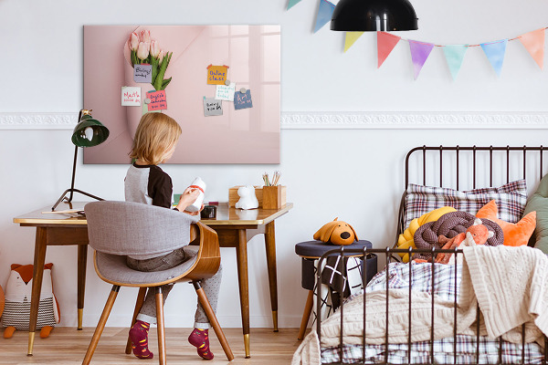 Magnetic dry erase board A creative space for memories and notes