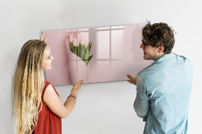 Magnetic dry erase board A creative space for memories and notes