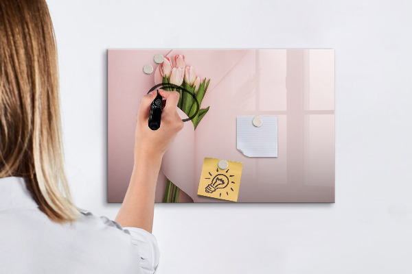 Magnetic dry erase board A creative space for memories and notes