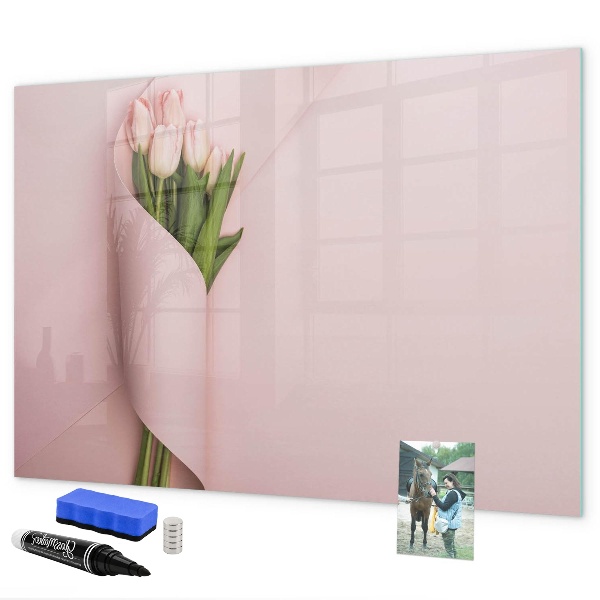 Magnetic dry erase board A creative space for memories and notes