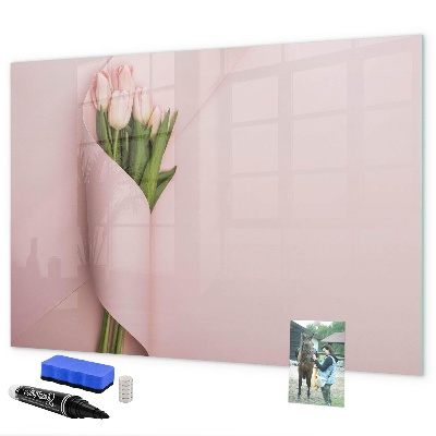 Magnetic dry erase board A creative space for memories and notes