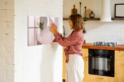 Magnetic dry erase board A creative space for memories and notes