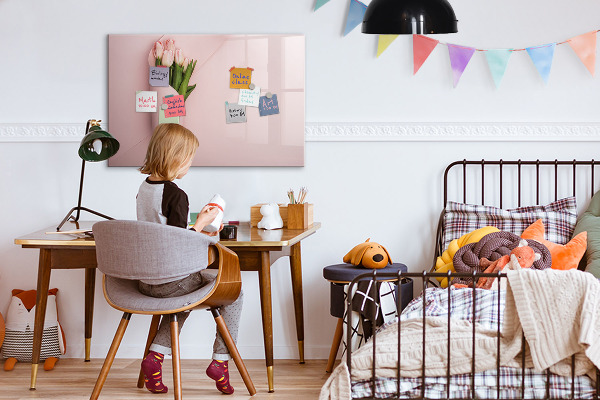 Magnetic dry erase board A creative space for memories and notes