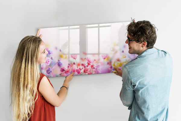 Dry erase board magnetic Floral board for photos and notes