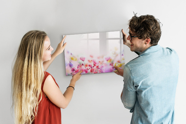 Dry erase board magnetic Floral board for photos and notes