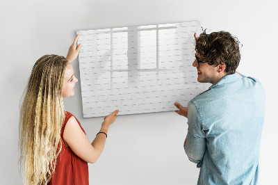 Magnetic dry erase board Board for photos and notes