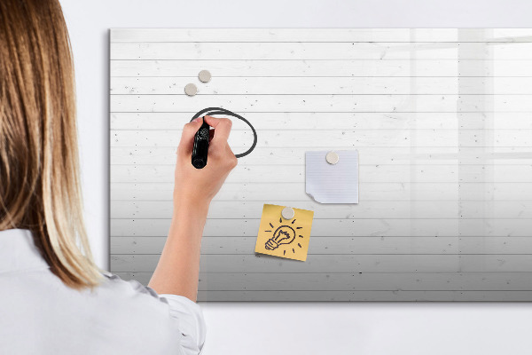Magnetic dry erase board Board for photos and notes