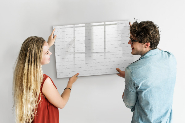 Magnetic dry erase board Board for photos and notes