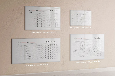 Dry erase board magnetic Habit tracking with a modern twist