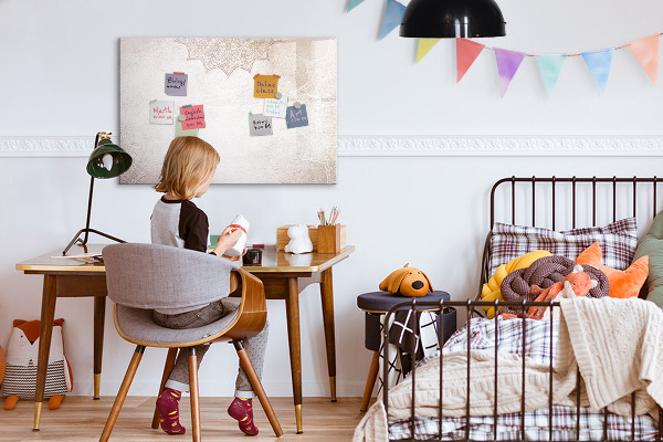 Magnetic dry erase board Note and photo board