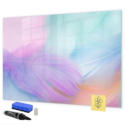 Magnetic dry erase board A colorful board for photos and notes