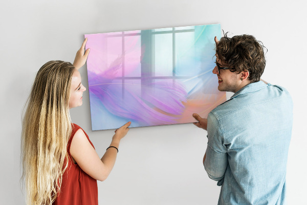 Magnetic dry erase board A colorful board for photos and notes
