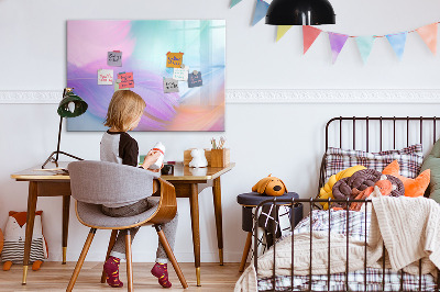 Magnetic dry erase board A colorful board for photos and notes