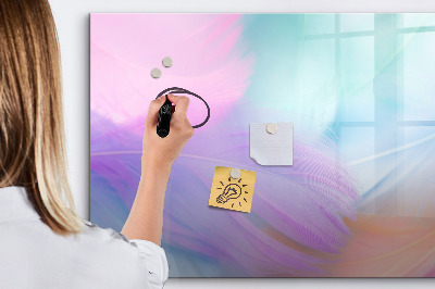 Magnetic dry erase board A colorful board for photos and notes