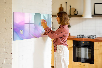 Magnetic dry erase board A colorful board for photos and notes