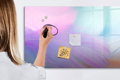 Magnetic dry erase board A colorful board for photos and notes