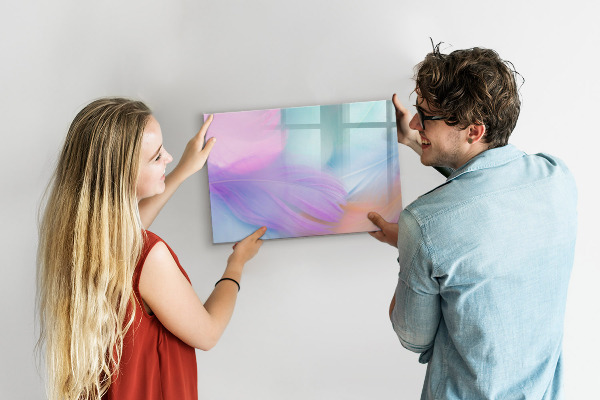 Magnetic dry erase board A colorful board for photos and notes