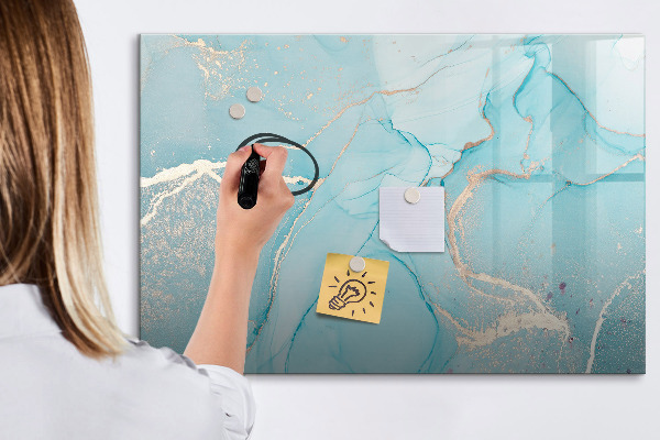 Dry erase board magnetic A colorful board for notes and photos