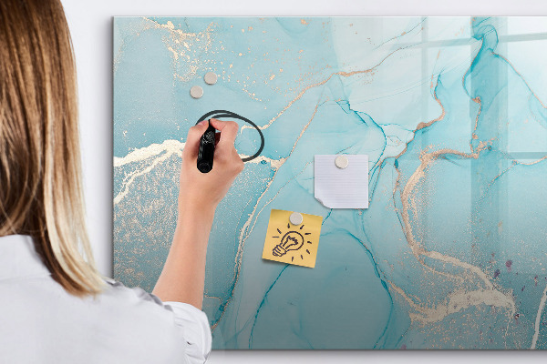 Dry erase board magnetic A colorful board for notes and photos