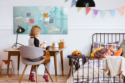 Dry erase board magnetic A colorful board for notes and photos