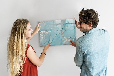 Dry erase board magnetic A colorful board for notes and photos