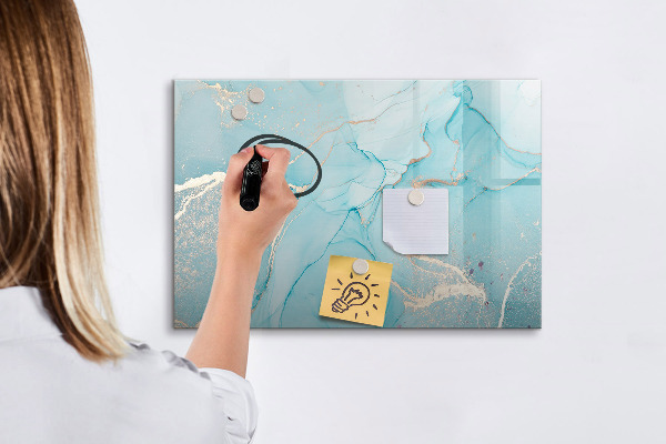 Dry erase board magnetic A colorful board for notes and photos
