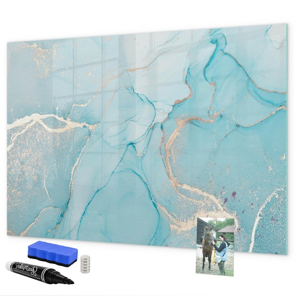 Dry erase board magnetic A colorful board for notes and photos