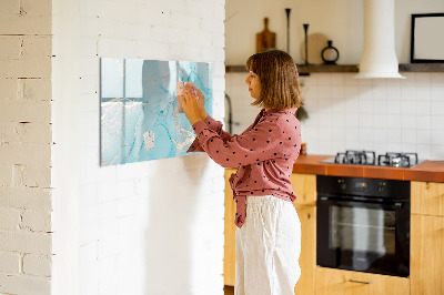 Dry erase board magnetic A colorful board for notes and photos