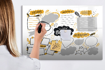 Magnetic dry erase board A vision board to make your dreams come true