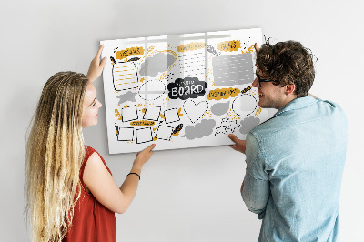 Magnetic dry erase board A vision board to make your dreams come true