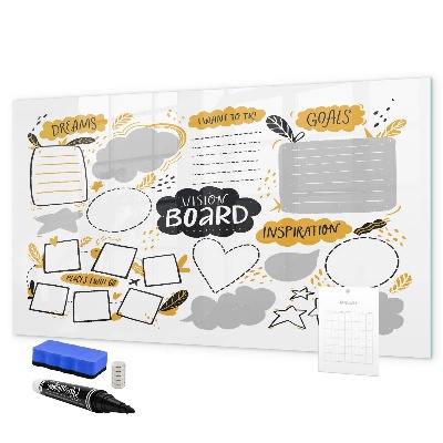 Magnetic dry erase board A vision board to make your dreams come true