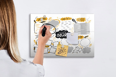 Magnetic dry erase board A vision board to make your dreams come true