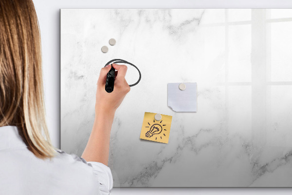 Dry erase board magnetic Modern board for notes and photos