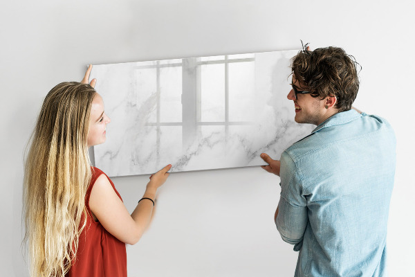 Dry erase board magnetic Modern board for notes and photos