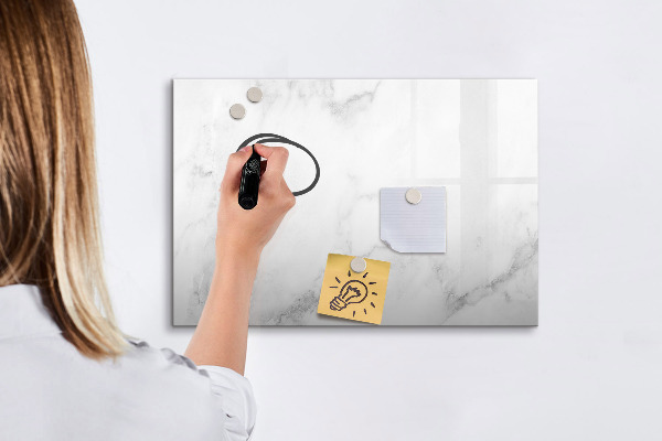 Dry erase board magnetic Modern board for notes and photos