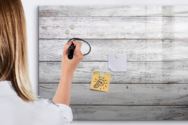 Dry erase board magnetic Stylish board for photos and notes