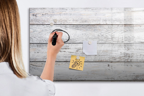 Dry erase board magnetic Stylish board for photos and notes