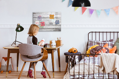 Dry erase board magnetic Stylish board for photos and notes