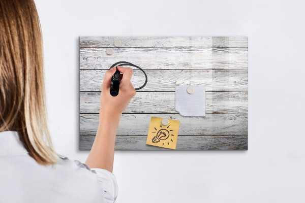 Dry erase board magnetic Stylish board for photos and notes