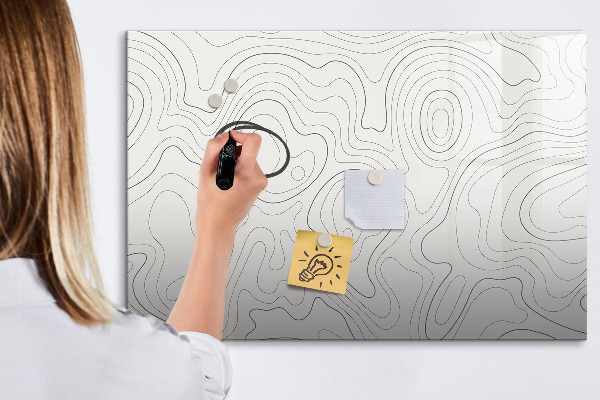 Magnetic dry erase board Modern photo display board