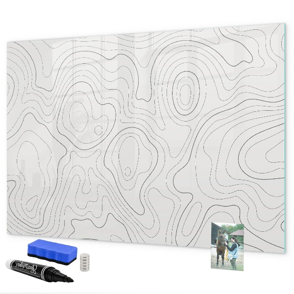 Magnetic dry erase board Modern photo display board