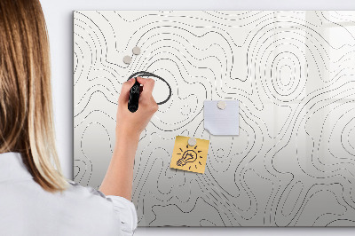 Magnetic dry erase board Modern photo display board