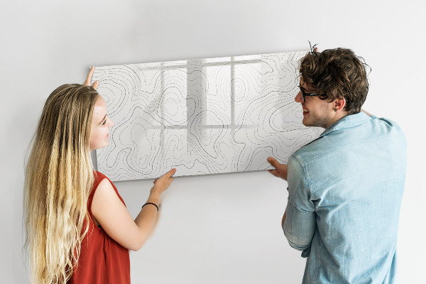Magnetic dry erase board Modern photo display board