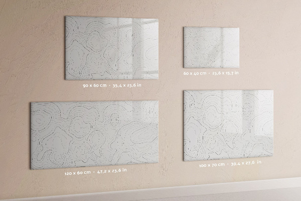 Magnetic dry erase board Modern photo display board