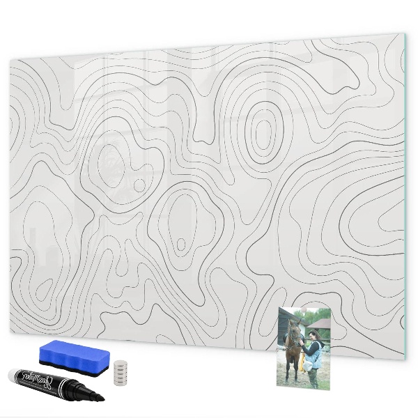 Magnetic dry erase board Modern photo display board