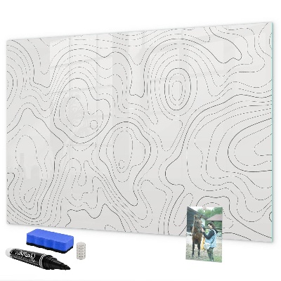 Magnetic dry erase board Modern photo display board