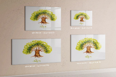 Dry erase board magnetic Family tree with space for photos