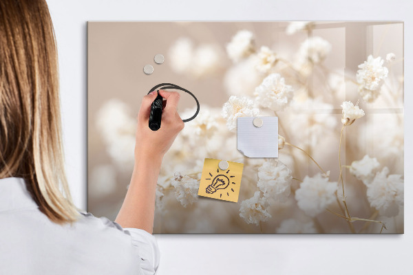 Magnetic dry erase board A creative place for memories and photos