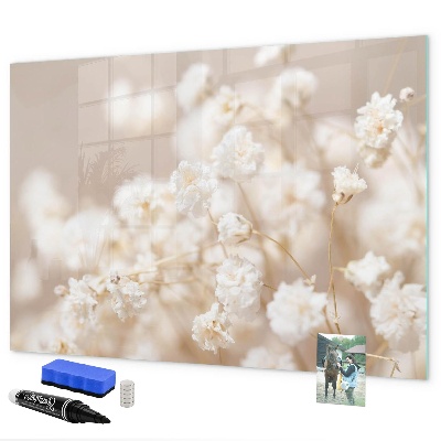 Magnetic dry erase board A creative place for memories and photos