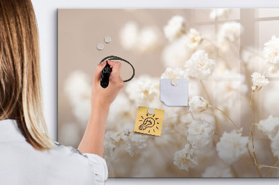 Magnetic dry erase board A creative place for memories and photos